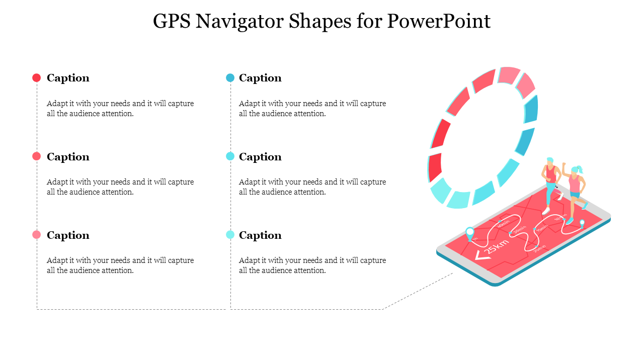 GPS Navigator Shapes for PowerPoint